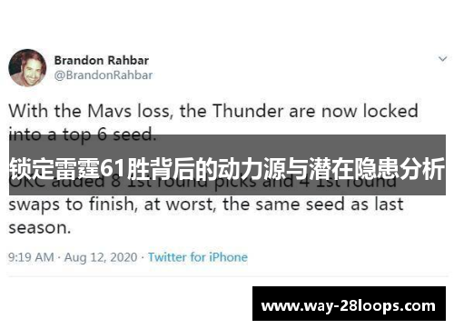 锁定雷霆61胜背后的动力源与潜在隐患分析 锁定雷霆61胜背后的动力源与潜在隐患分析